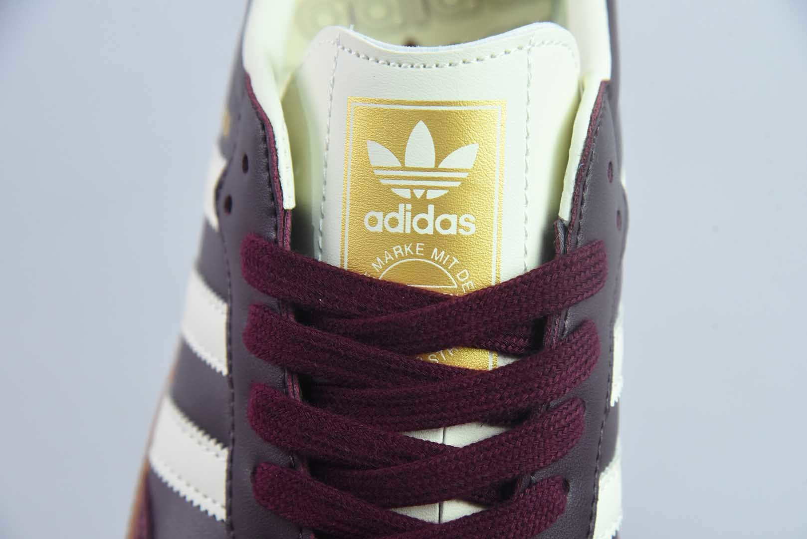 Wmn's Samba OG Maroon Gold Metallic