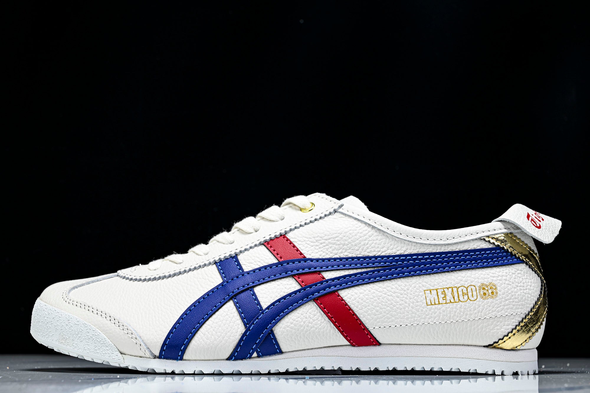 Mexico 66 White Blue Red Metallic Gold