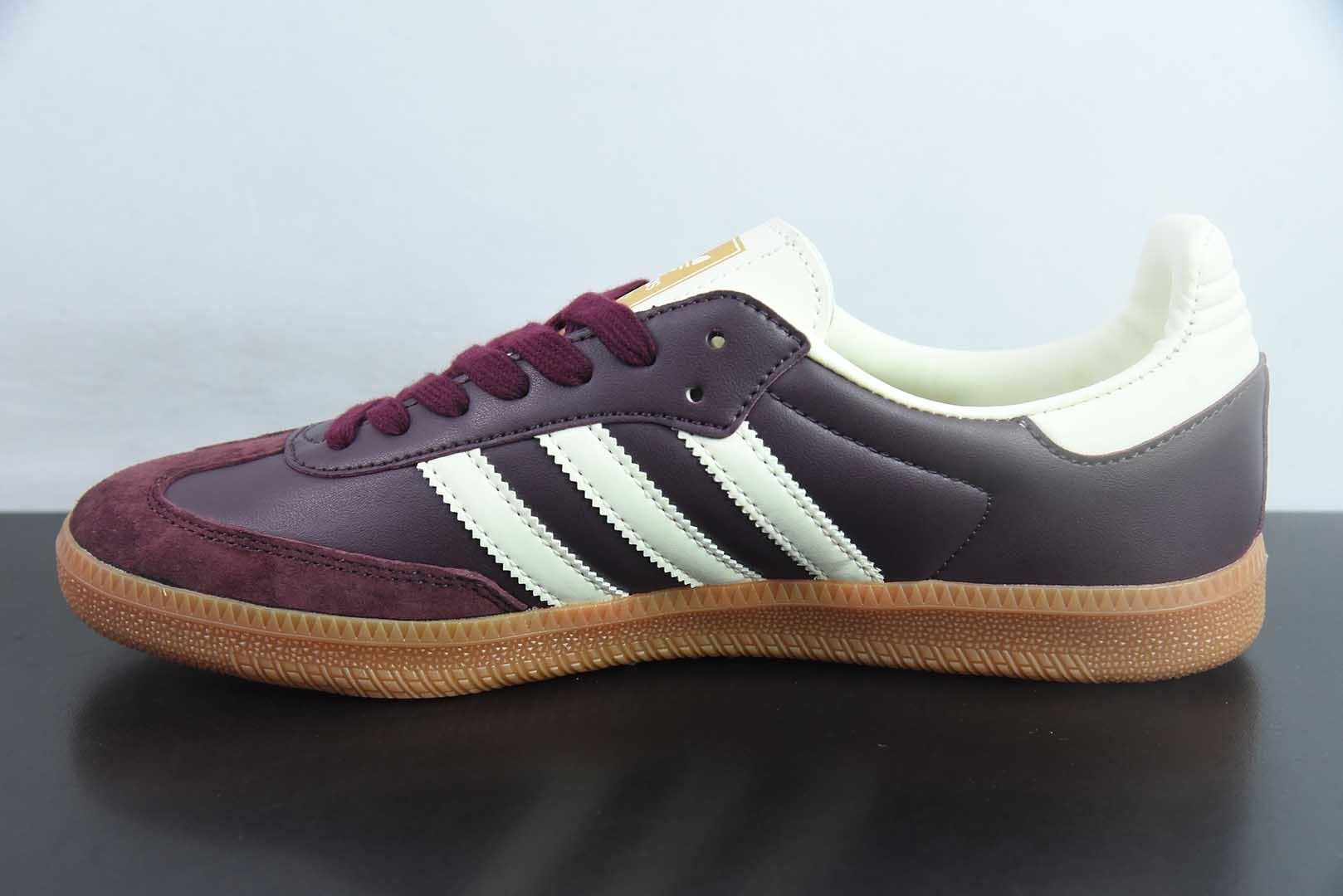 Wmn's Samba OG Maroon Gold Metallic