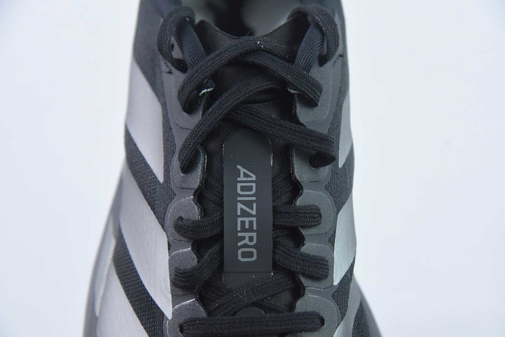 Adizero Evo SL Black Silver Metallic Signal Green