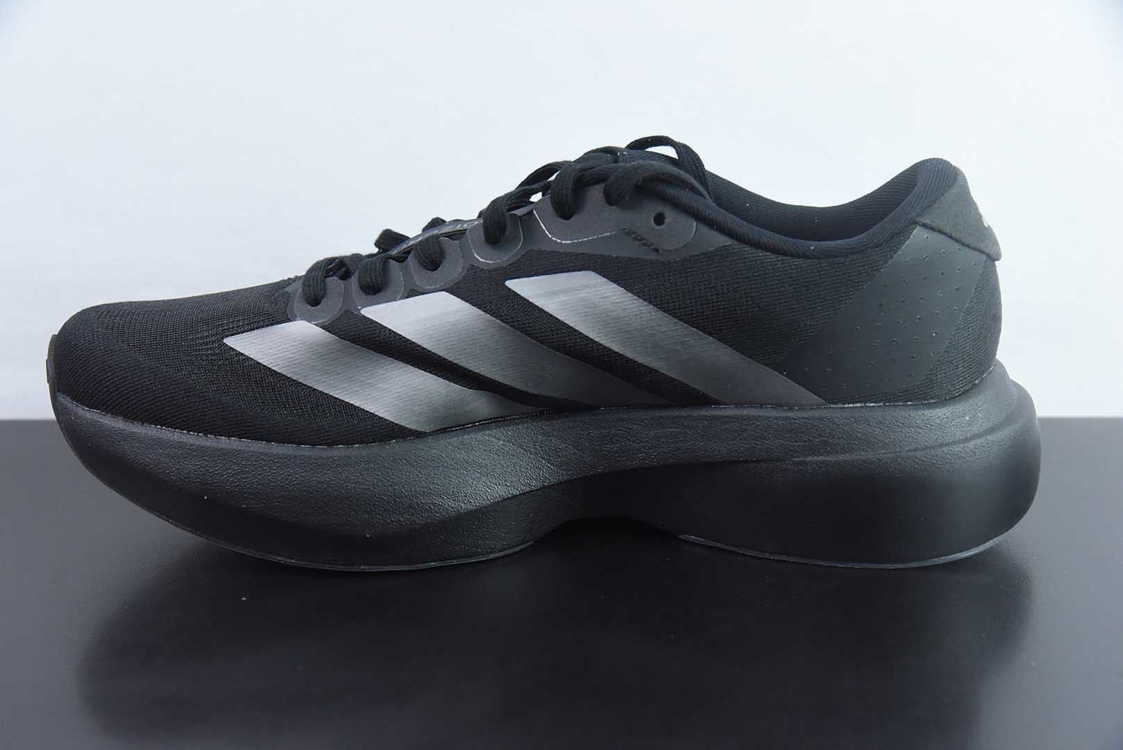 Adizero Evo SL Black Silver Metallic Signal Green